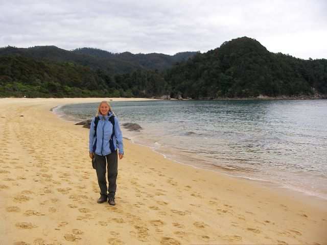 Ausgangspunkt unserer Wanderung: Der Strand von Anchorage.