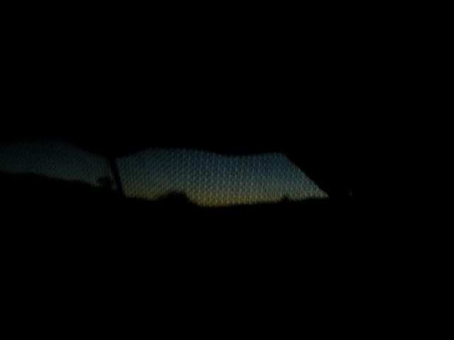 Letzer Blick aus dem Zelt! Gute Nacht!