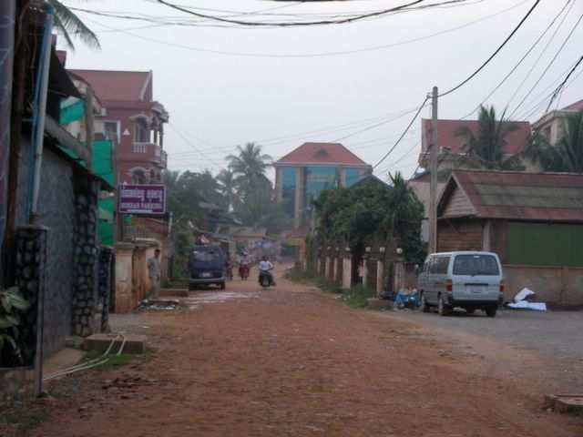 Siem Reap - Im Hintergrund unser Hotel