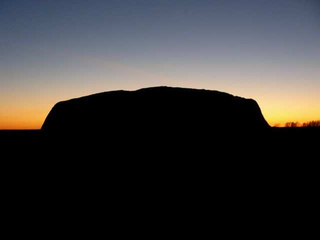 Nur ein Schatten, oder der Ayers Rock?