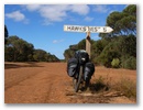 Einsame Strassen im Outback auf Kangaroo Island! Fahrradfahren bis zum Umfallen!