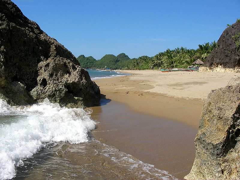 Negros - Blick auf Sugar Beach.