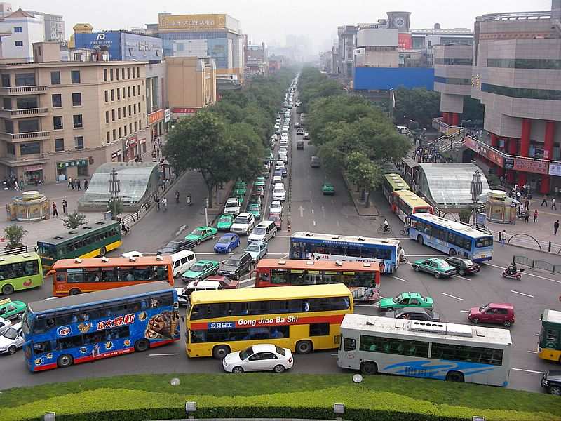 Verkehr in Xian.