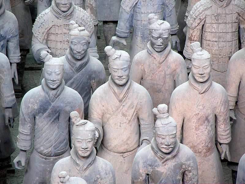 Terracotta-Krieger in Xian.