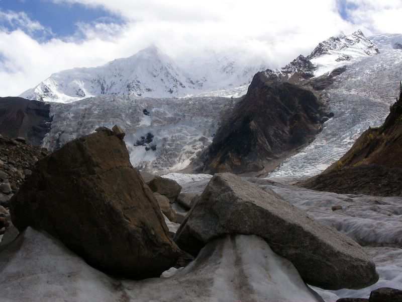 Gletscher in Tibet.