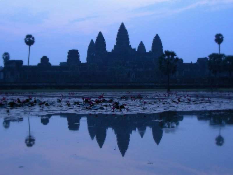 Sonenaufgang in Angkor Wat.
