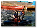 Tretbootfahren im Gorki-Park.