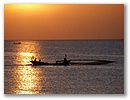 Sonnenuntergang auf der Phu Quoc Insel in Suedvietnam.