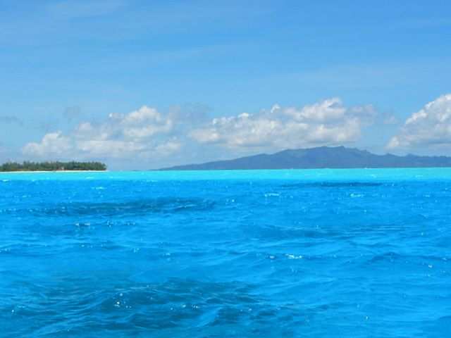 Das blaue Wasser der Lagune...