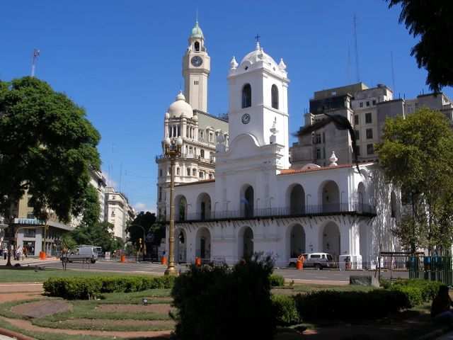 Unser Hostel befindet sich in der Naehe des “Plaza de Mayo”.