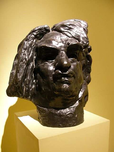 Der Charakterkopf von Balzac, gestaltet von Rodin.