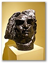 Der Charakterkopf von Balzac, gestaltet von Rodin.