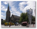 Hier der zentrale Platz,  der Cathedral Square!