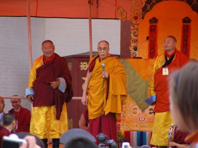 DIE SCHÖNSTEN BILDER -- Der Dalai Lama in Ulan Bator.