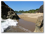 DIE SCHÖNSTEN BILDER -- Negros - Blick auf Sugar Beach.