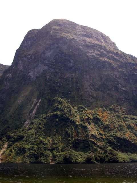 Hohe Granitfelsen rahmen den Doubtful Sound ein.