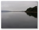 Naechster Morgen 6.30 Uhr: Ueberfahrt ueber den Lake Manapouri.