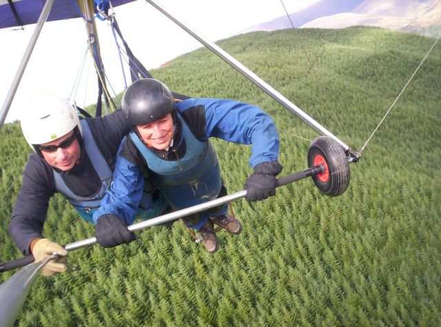 Wenn man selber fliegen kann, kommt gleich viel bessere Stimmung auf.