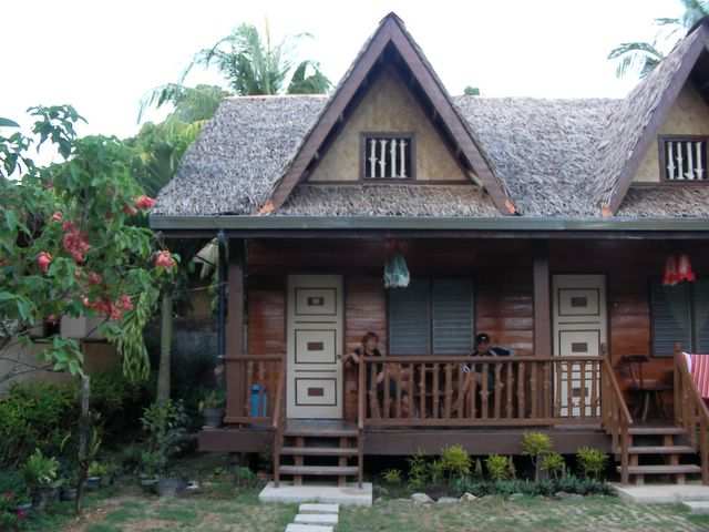 Erstmal noch ein wenig am Bungalow entspannen.