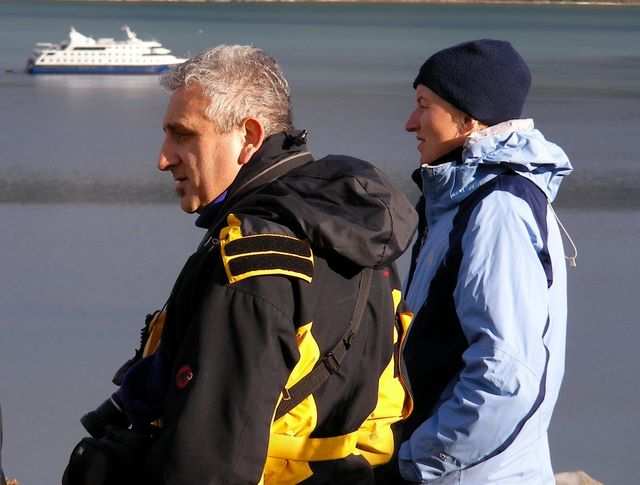 Unser Expedtionsleiter Fabrizio und Sabine.
