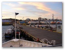 Kurzer Blick zurueck auf den Hafen von Punta Arenas.
