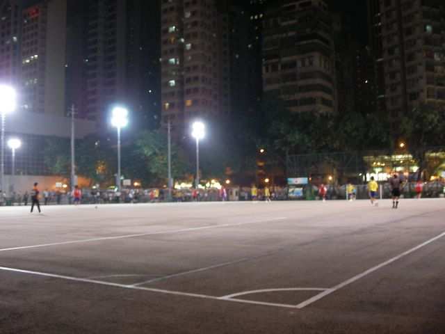 Hong Kong - Naechtliches Fussballspiel!