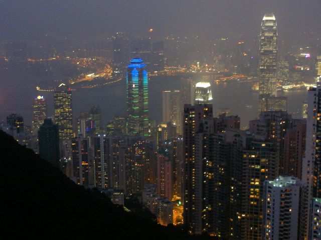 Hong Kong - fast schon dunkel