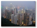 Hong Kong - Daemmerung auf dem Victoria Peak