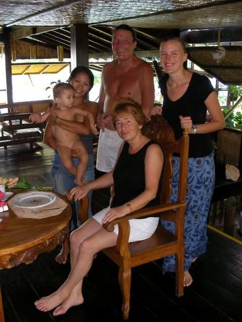 Frank, Marianne und Laksmi haben mit uns gefeiert.