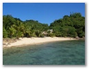 Angekommen: Unser Privatstrand fuer 5 Tage.