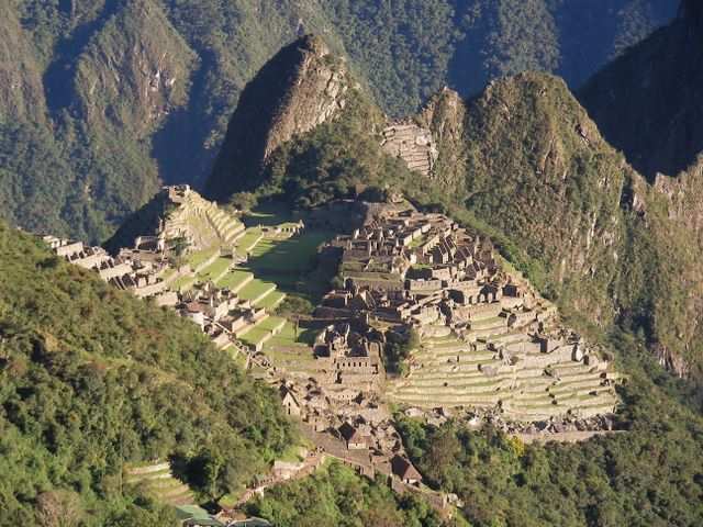 ...den Blick auf Machu Picchu.