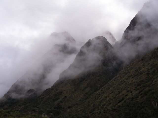 Gutes Wanderwetter: wolkig ohne Regen.