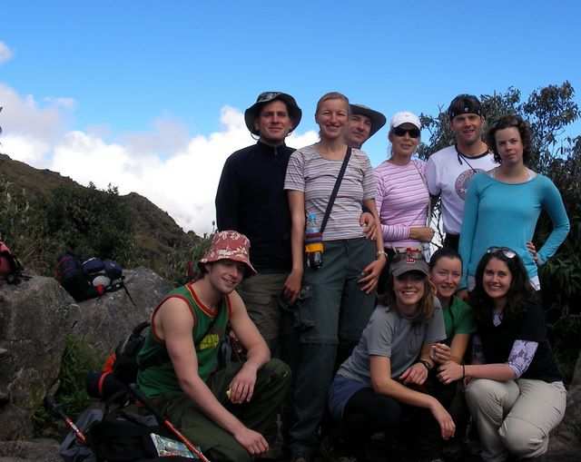 Gruppenfoto der erfolgreichen Wanderer.