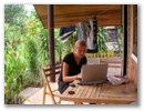 Zurueck in unserem Bungalow in Khao Lak.