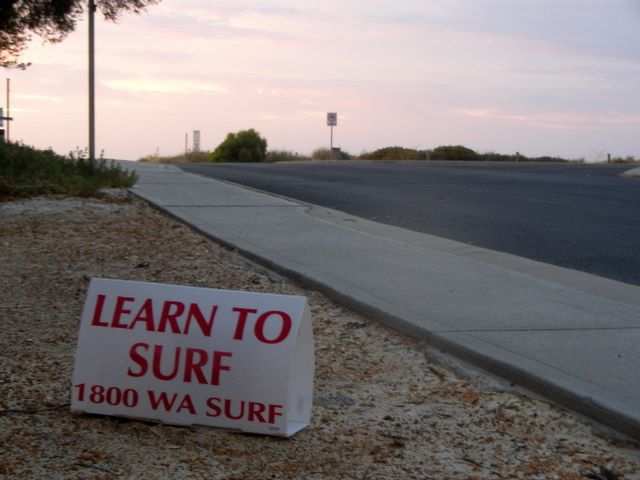 Surfing in Lancelin