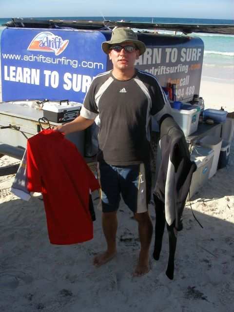 Surfing in Lancelin