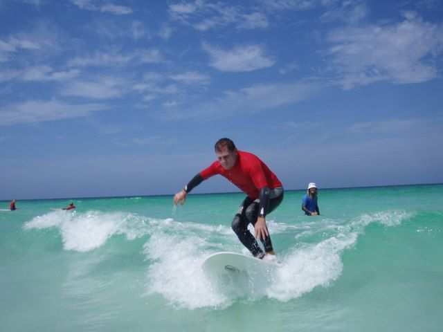 Surfing in Lancelin