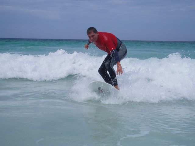 Surfing in Lancelin