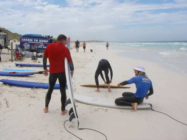 Surfing in Lancelin