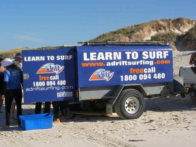 Surfing in Lancelin
