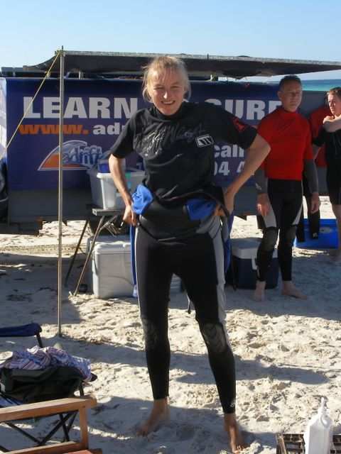 Surfing in Lancelin