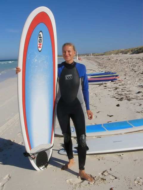 Surfing in Lancelin