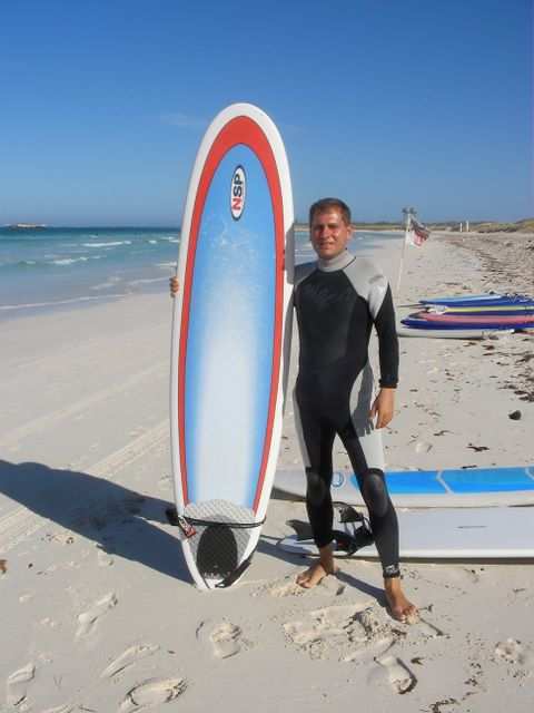 Surfing in Lancelin