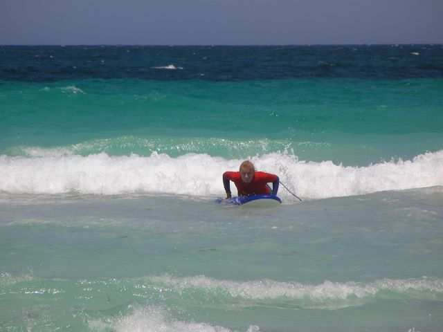 Surfing in Lancelin