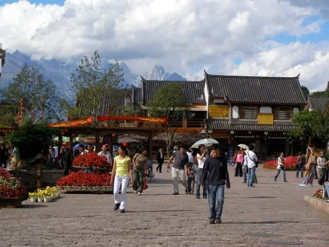 Lijiang - In der Altstadt sind keine Autos erlaubt!