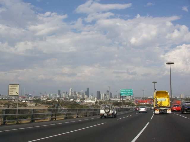Ankunft in Melbourne