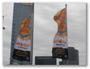 Werbung fuer die Australian Open und im Hintergrund?