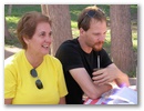Beatriz ist wie immer gut drauf und Dirk geniesst Mate.