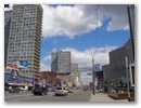 Gleich nebenan der Neue Arbat - ein schlechter Traum ommunistischer Staedtebauarchitektur.