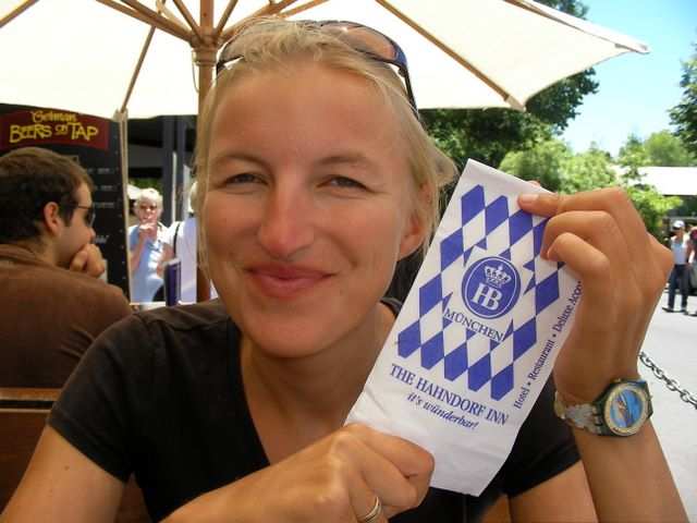 Richtig gemuetlich wirds im Hahndorf Inn bei Kassler und Sauerkraut.